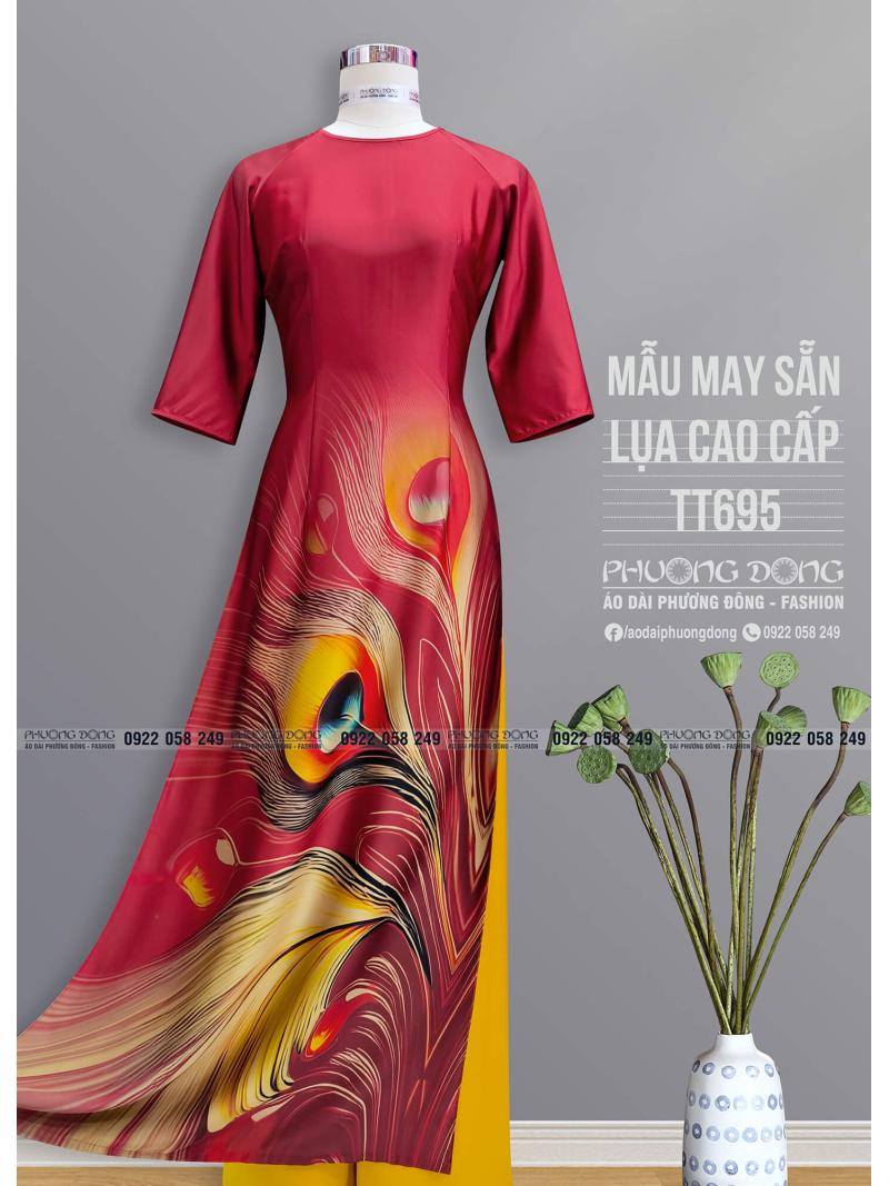 Áo Dài Truyền Thống Lụa Cao Cấp TT695